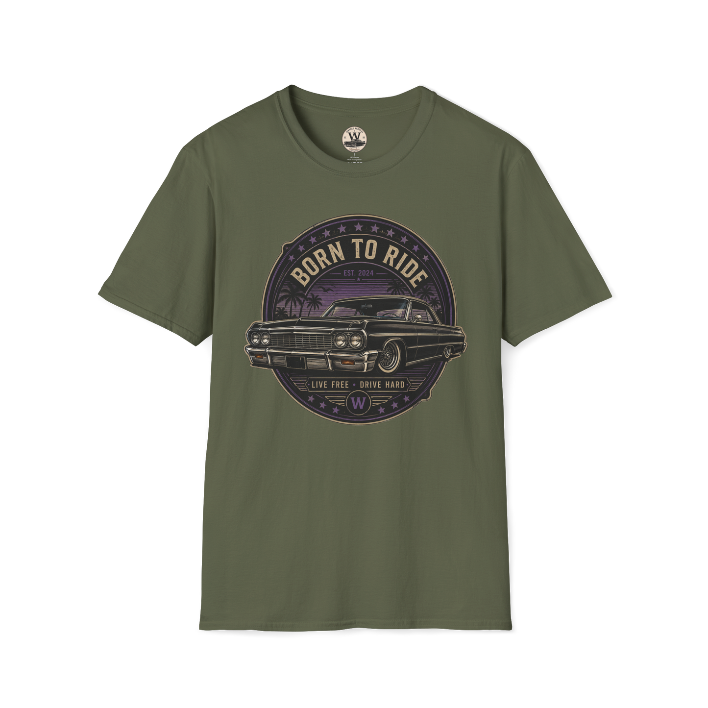 Born To Ride – Classic Lowrider Tee