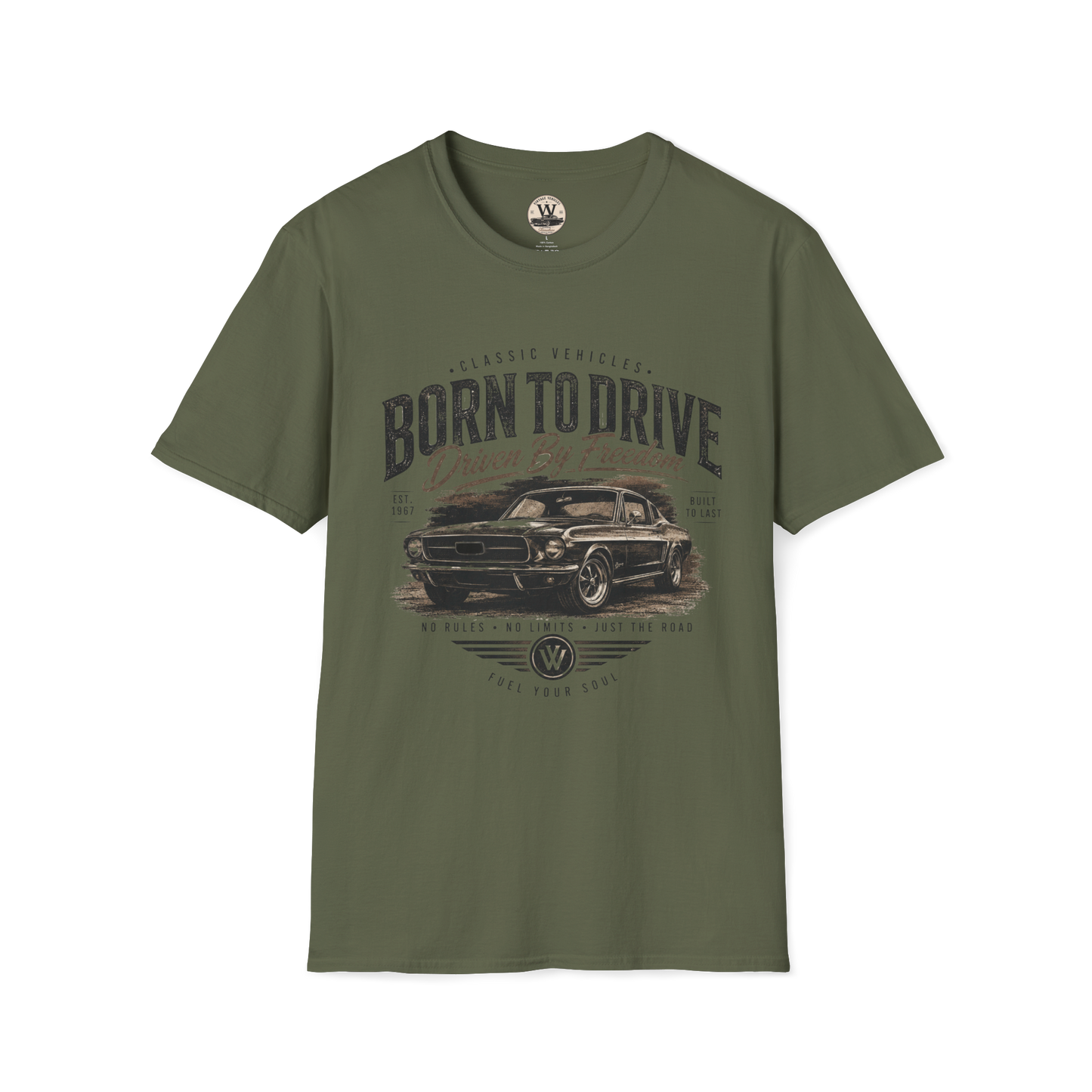 Born To Drive – Vintage Muscle Car T-Shirt