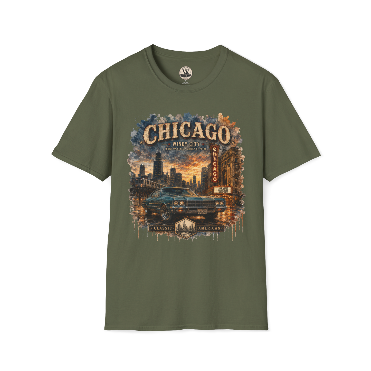 Chicago Streets & Steel Tee