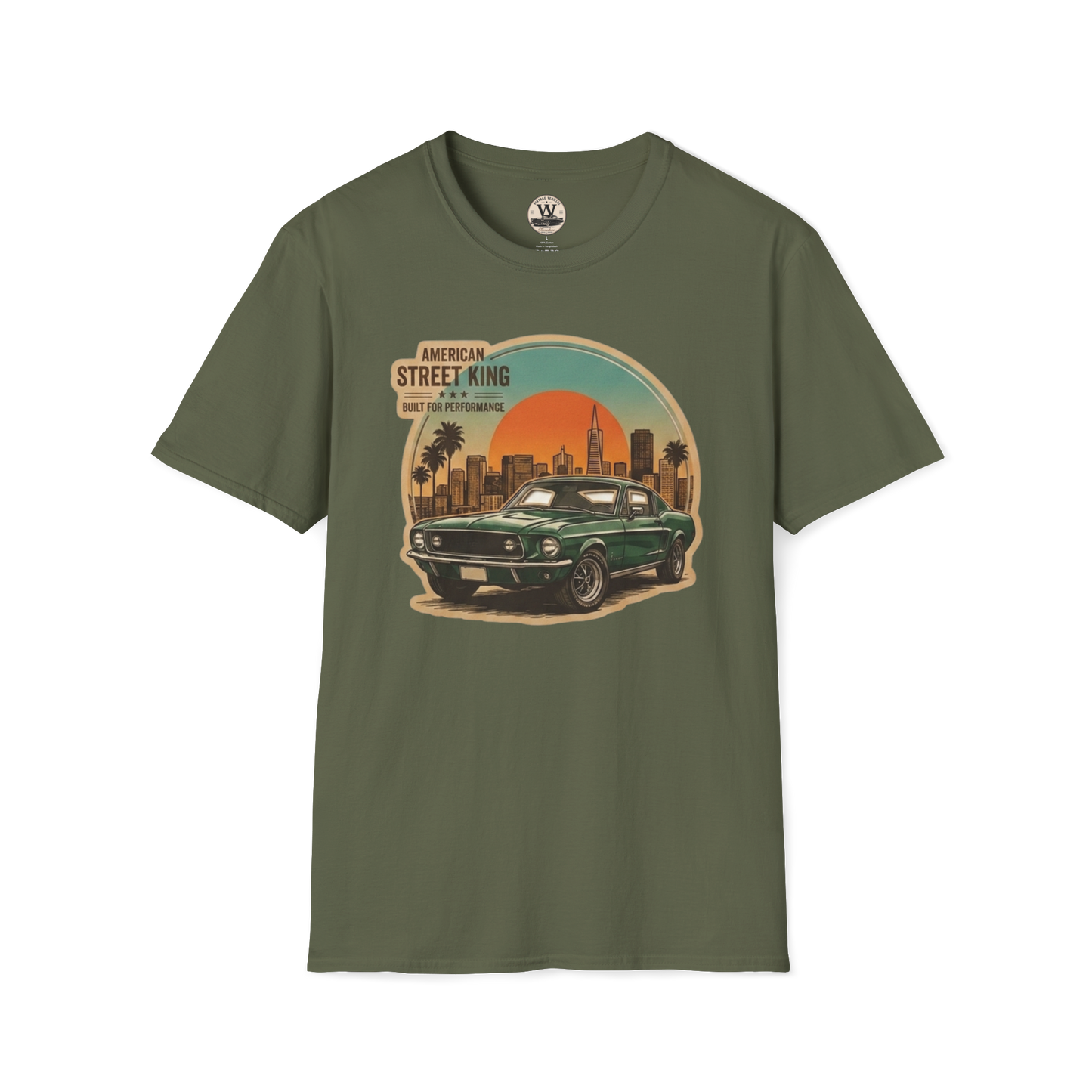 American Street King – Classic Muscle Car Tee