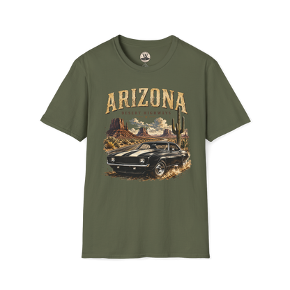 Arizona Desert Highways Vintage Car Tee