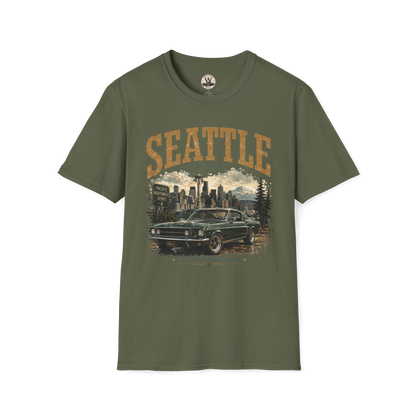 Seattle Vintage Car Tee