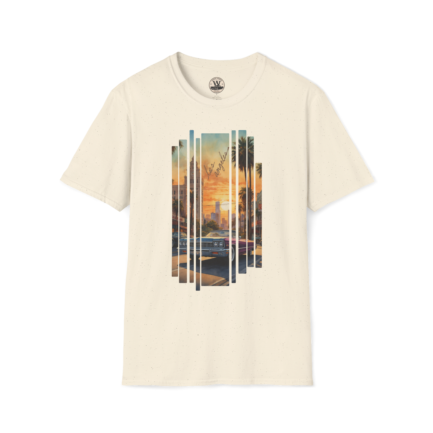 LA Sunset Vintage Car Tee