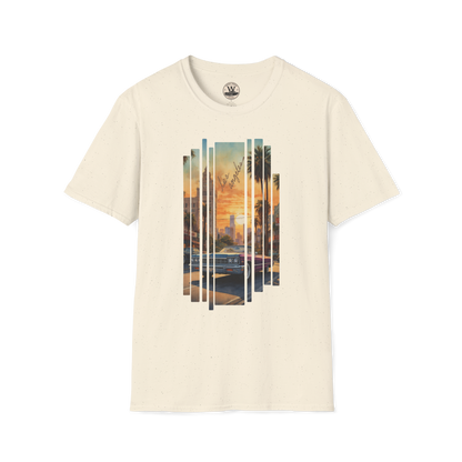 LA Sunset Vintage Car Tee