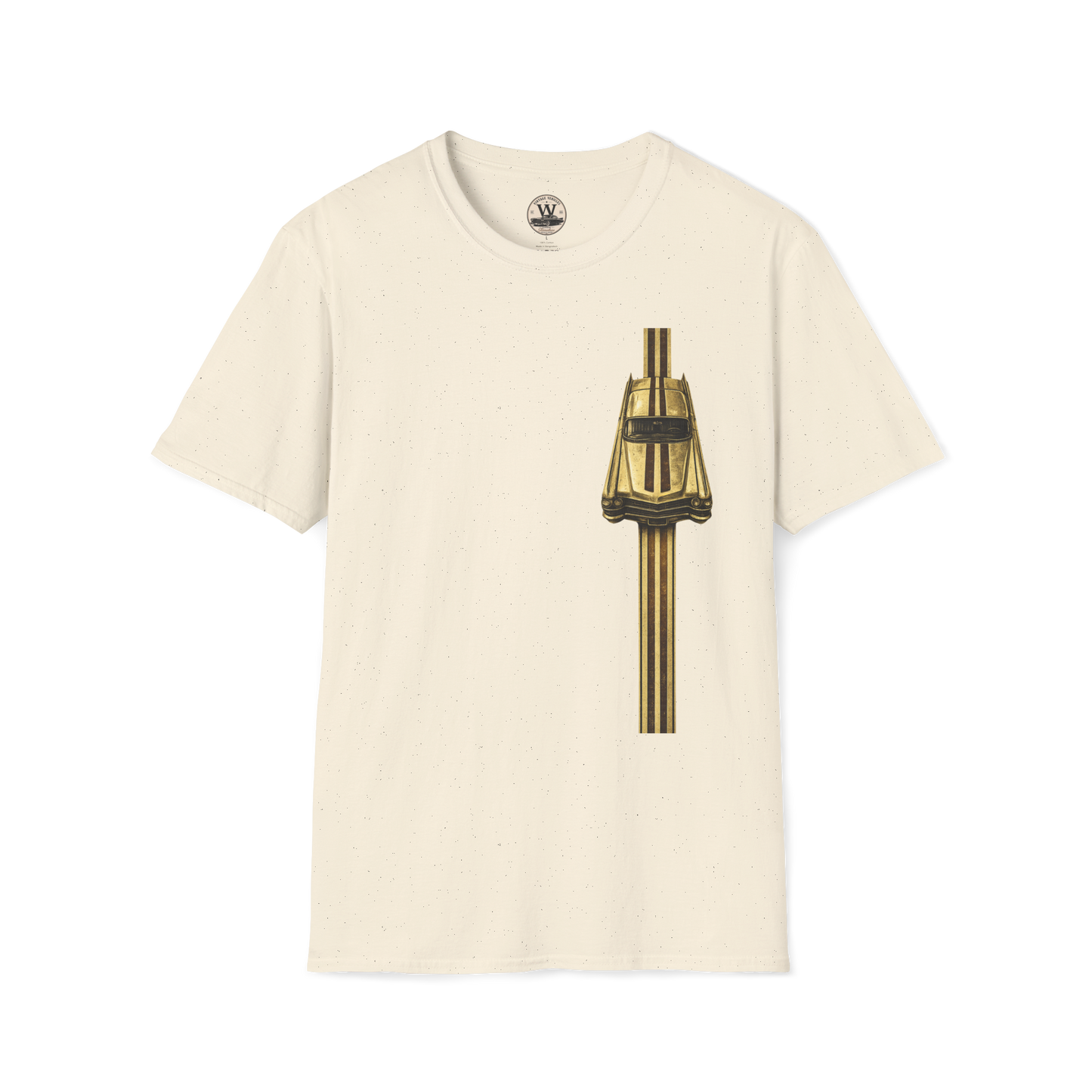 Gold Racer Stripe – Vintage Car Tee