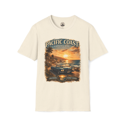 Pacific Coast Classic Car Sunset Tee