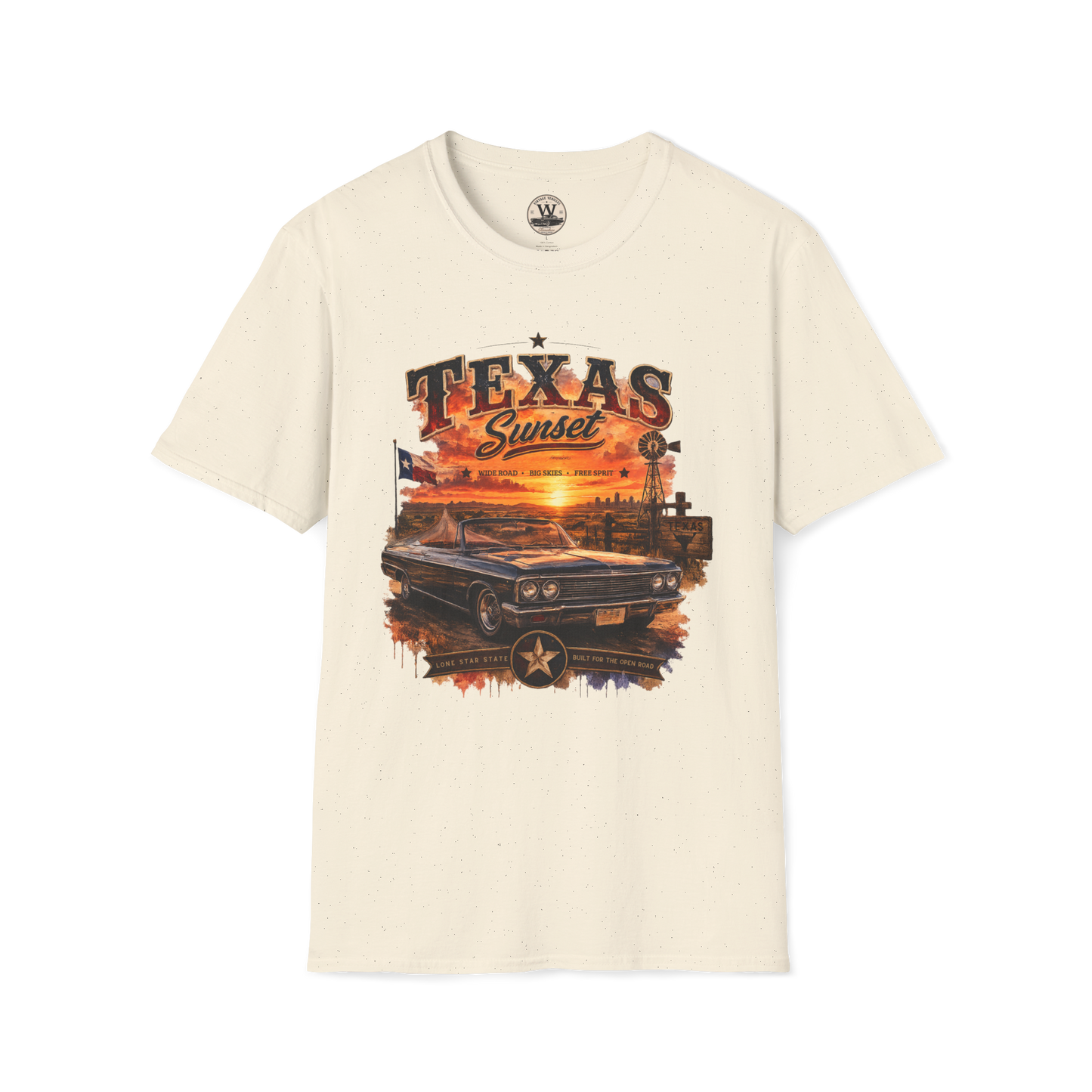 Texas Sunset Classic Car Tee