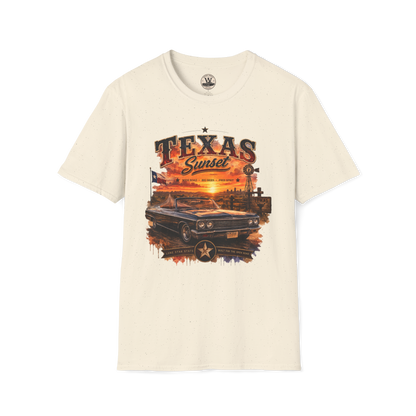 Texas Sunset Classic Car Tee