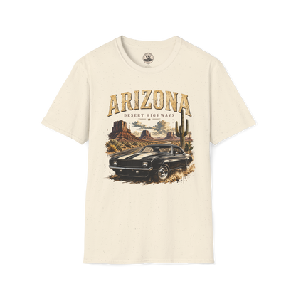Arizona Desert Highways Vintage Car Tee
