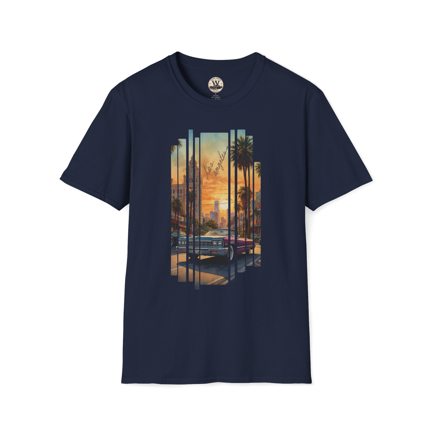 LA Sunset Vintage Car Tee