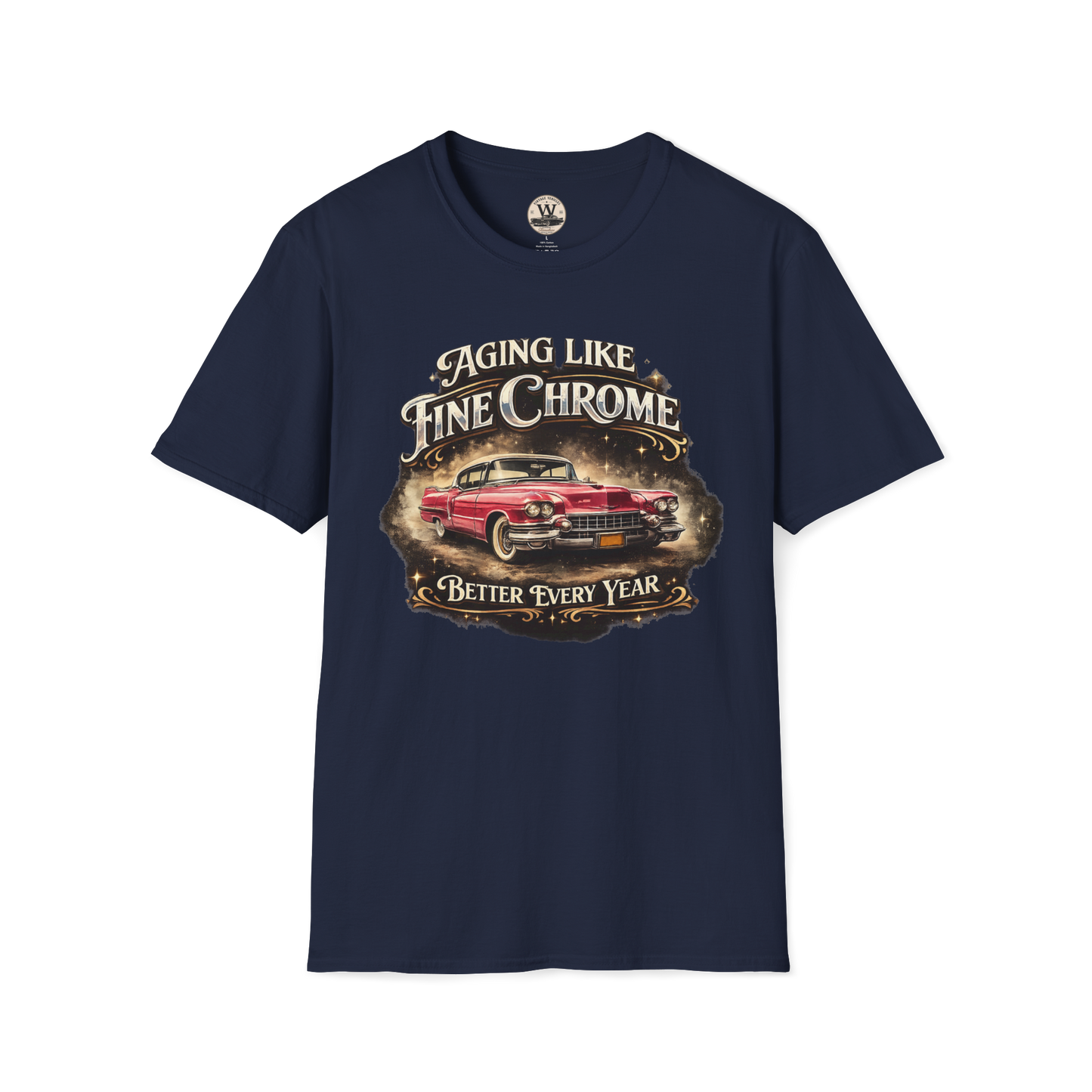 Aging Like Fine Chrome – Classic Car Tee