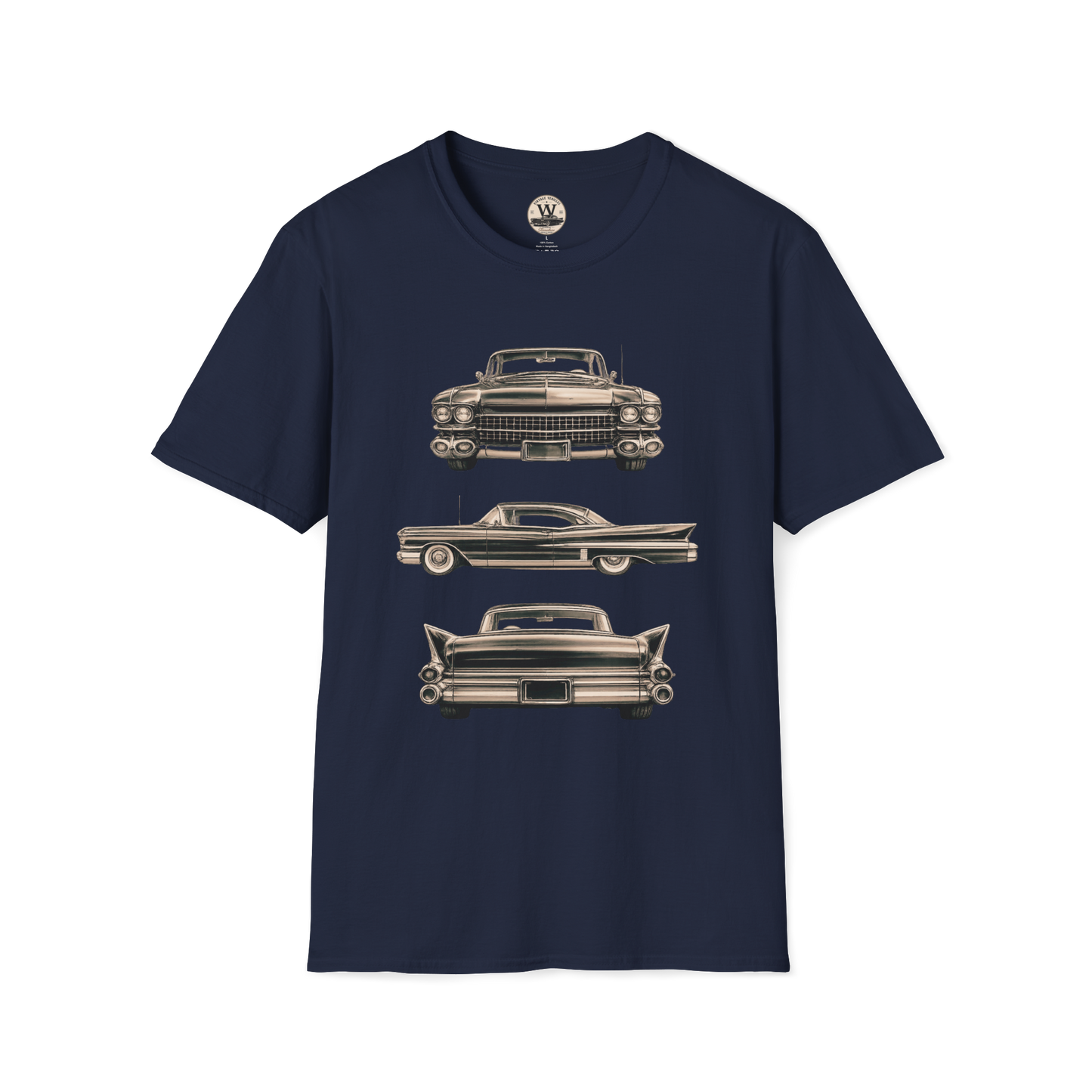 Classic American Car Three-View Graphic Tee