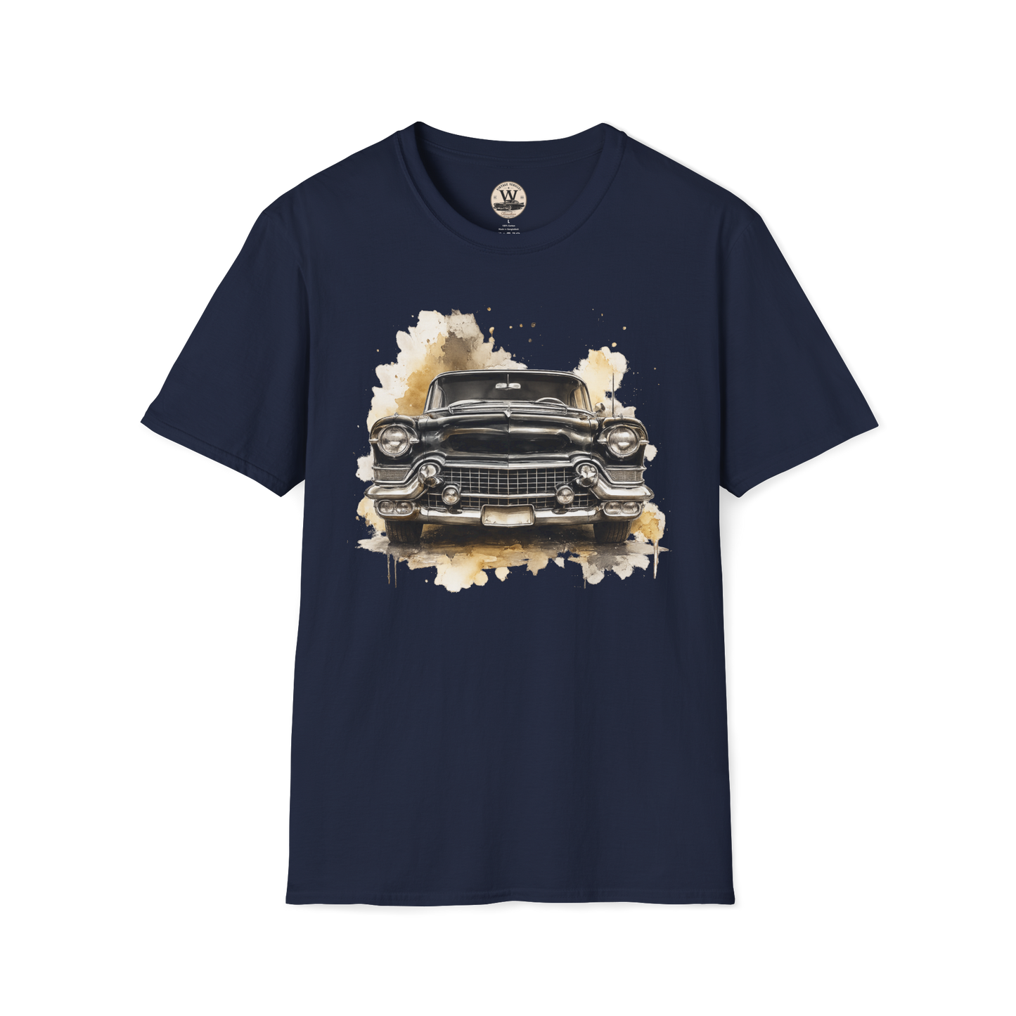 Vintage American Car Watercolor Graphic Tee
