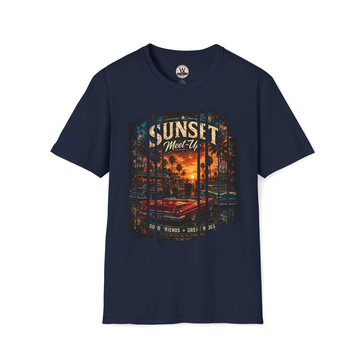 Sunset Meet-Up Classic Car Show Tee