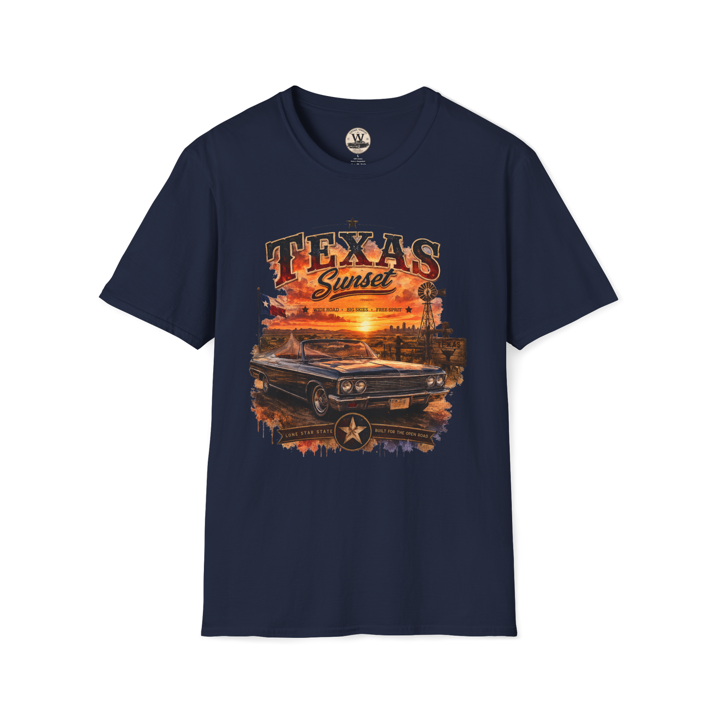 Texas Sunset Classic Car Tee