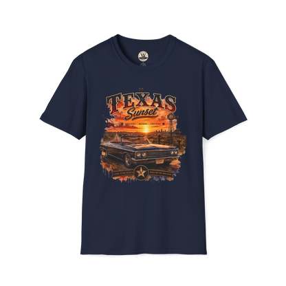 Texas Sunset Classic Car Tee