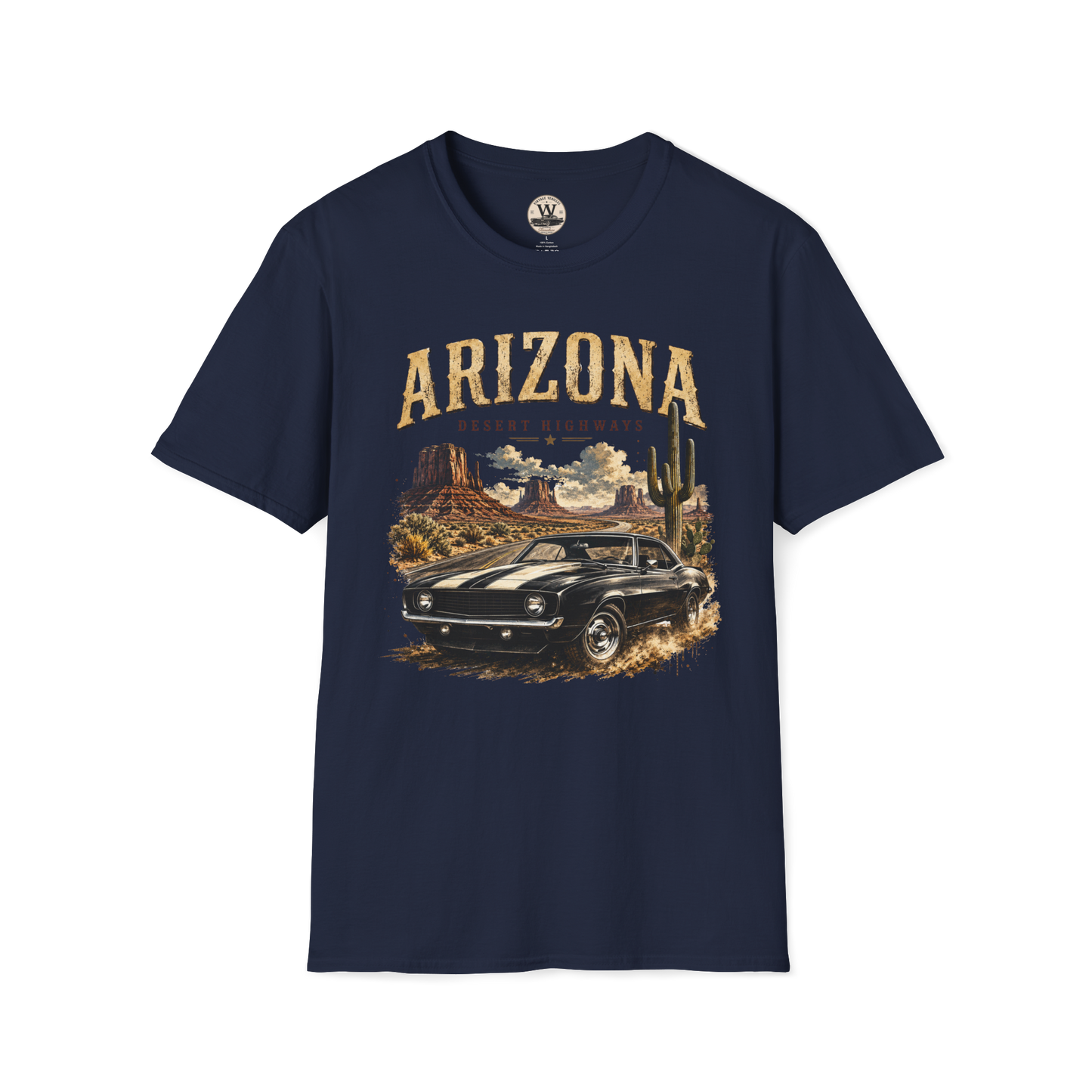 Arizona Desert Highways Vintage Car Tee