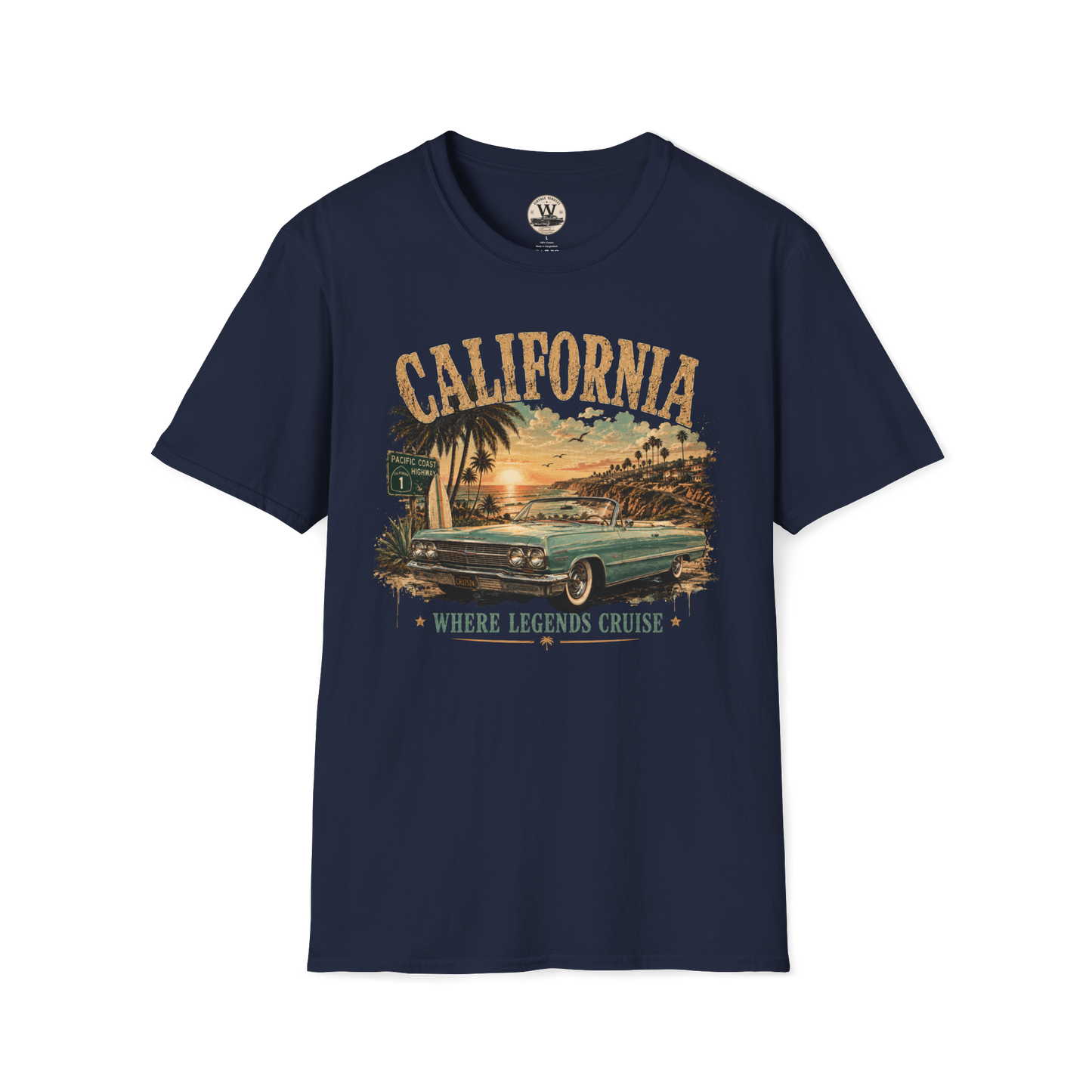 California Sunset Cruiser Classic Car Tee