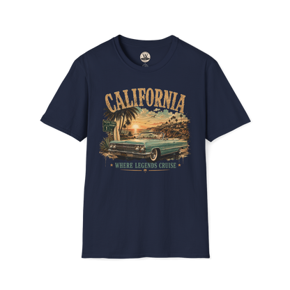 California Sunset Cruiser Classic Car Tee
