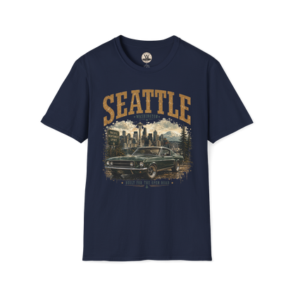 Seattle Vintage Car Tee