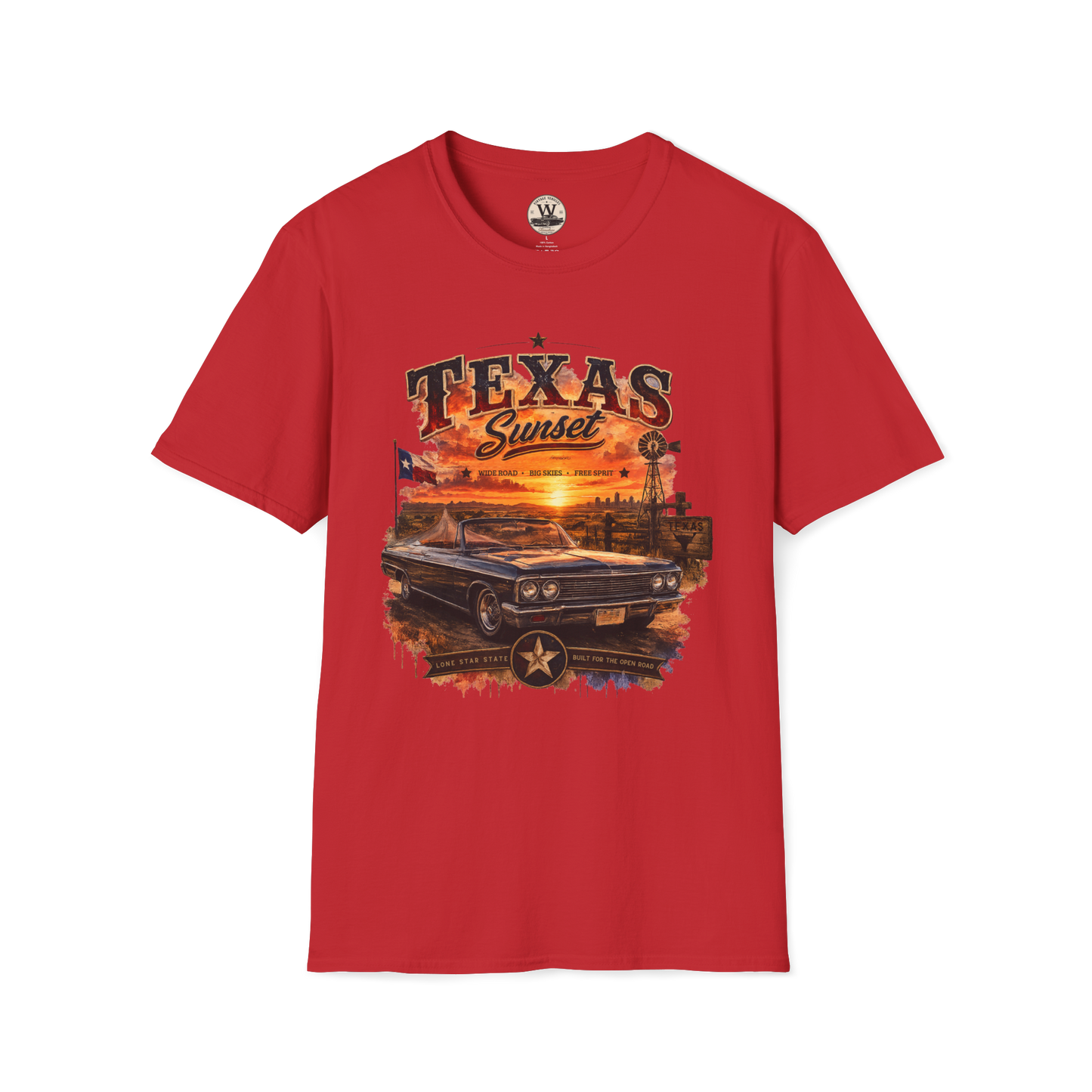 Texas Sunset Classic Car Tee