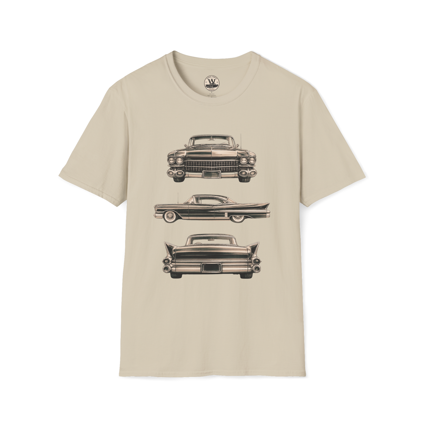 Classic American Car Three-View Graphic Tee