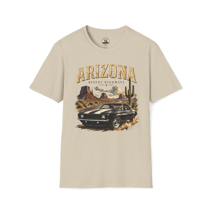 Arizona Desert Highways Vintage Car Tee