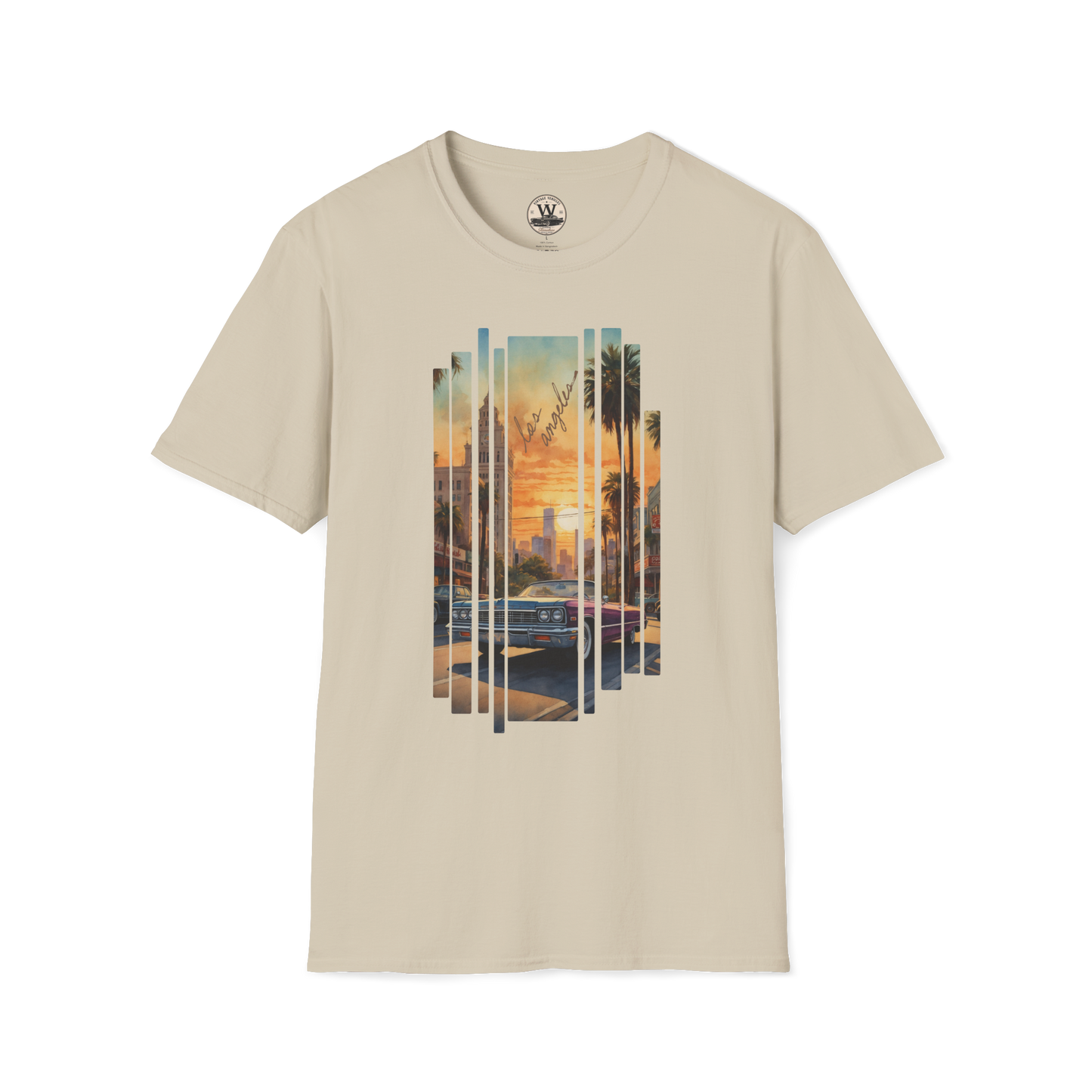 LA Sunset Vintage Car Tee