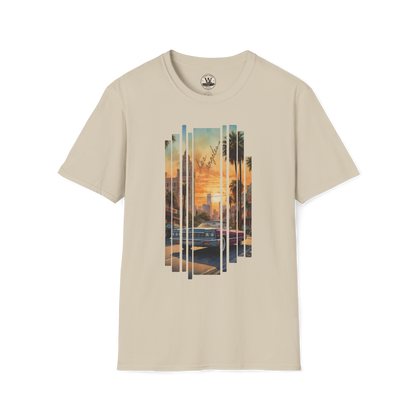 LA Sunset Vintage Car Tee