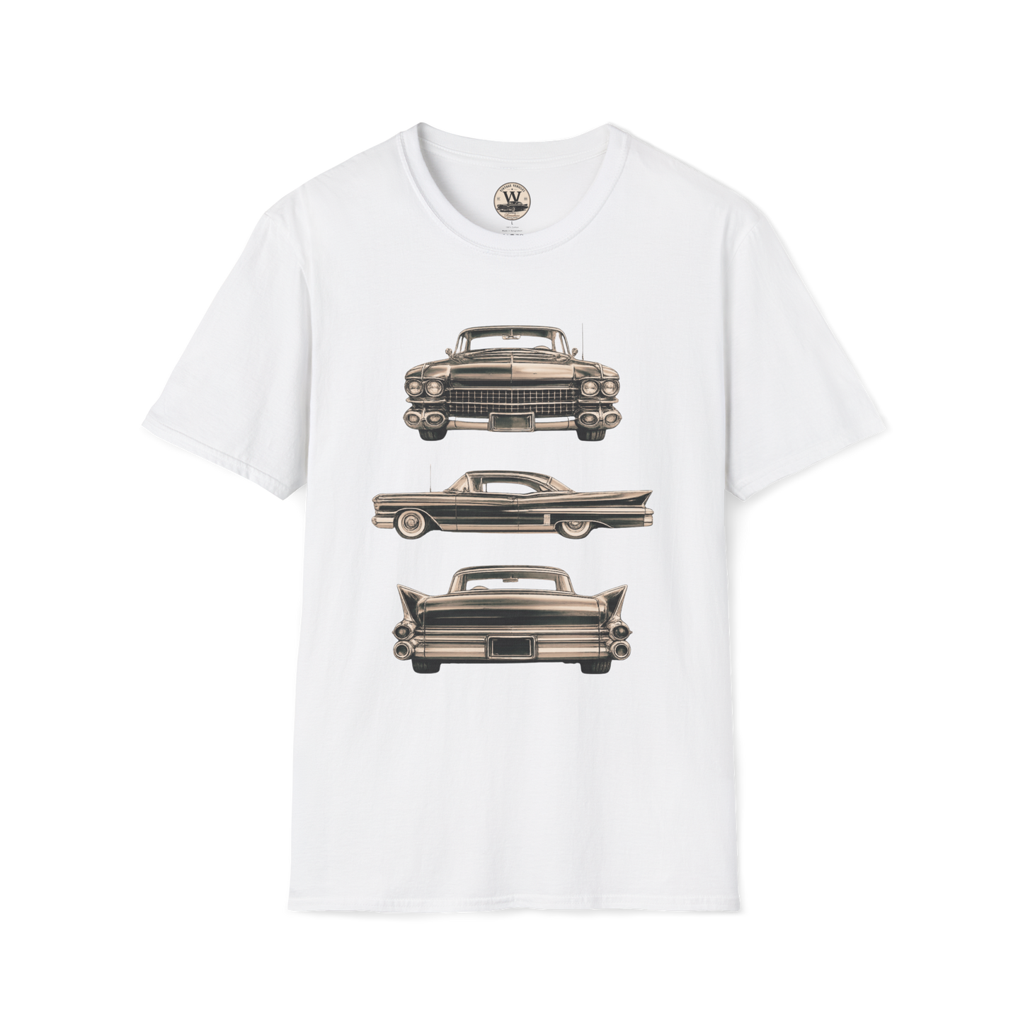 Classic American Car Three-View Graphic Tee