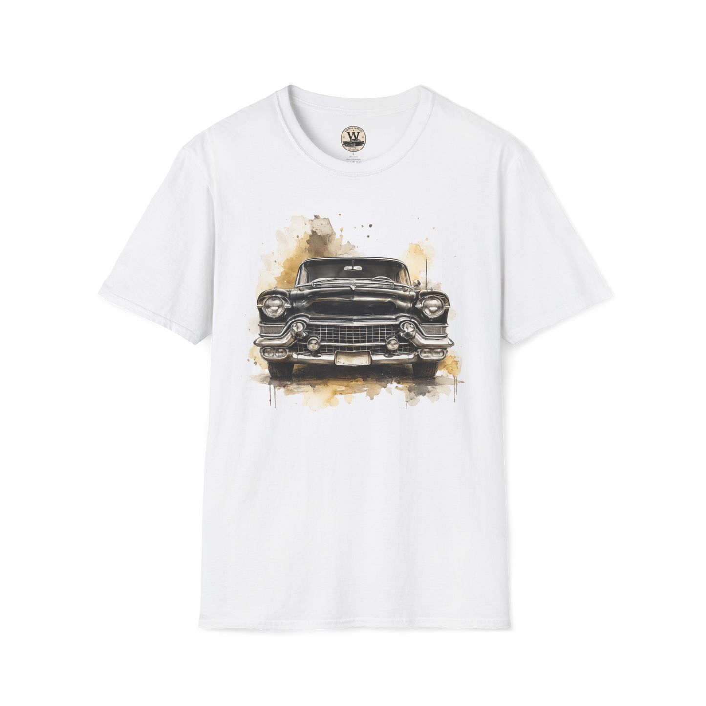 Vintage American Car Watercolor Graphic Tee