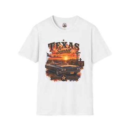 Texas Sunset Classic Car Tee