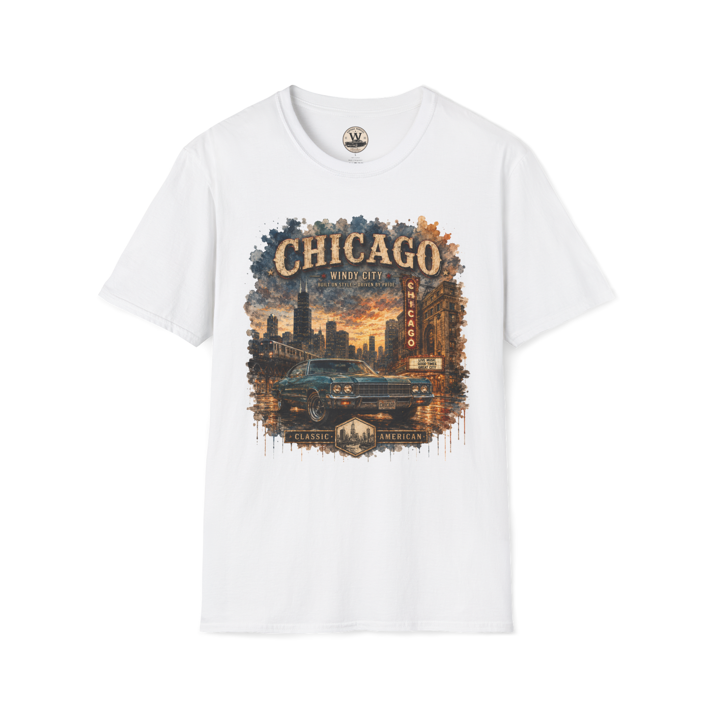 Chicago Streets & Steel Tee