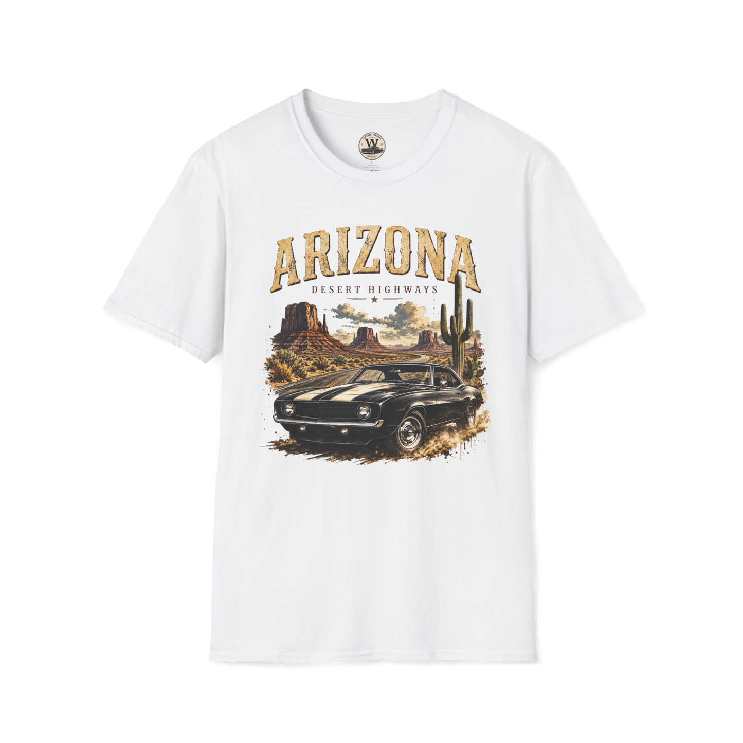 Arizona Desert Highways Vintage Car Tee