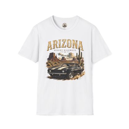 Arizona Desert Highways Vintage Car Tee