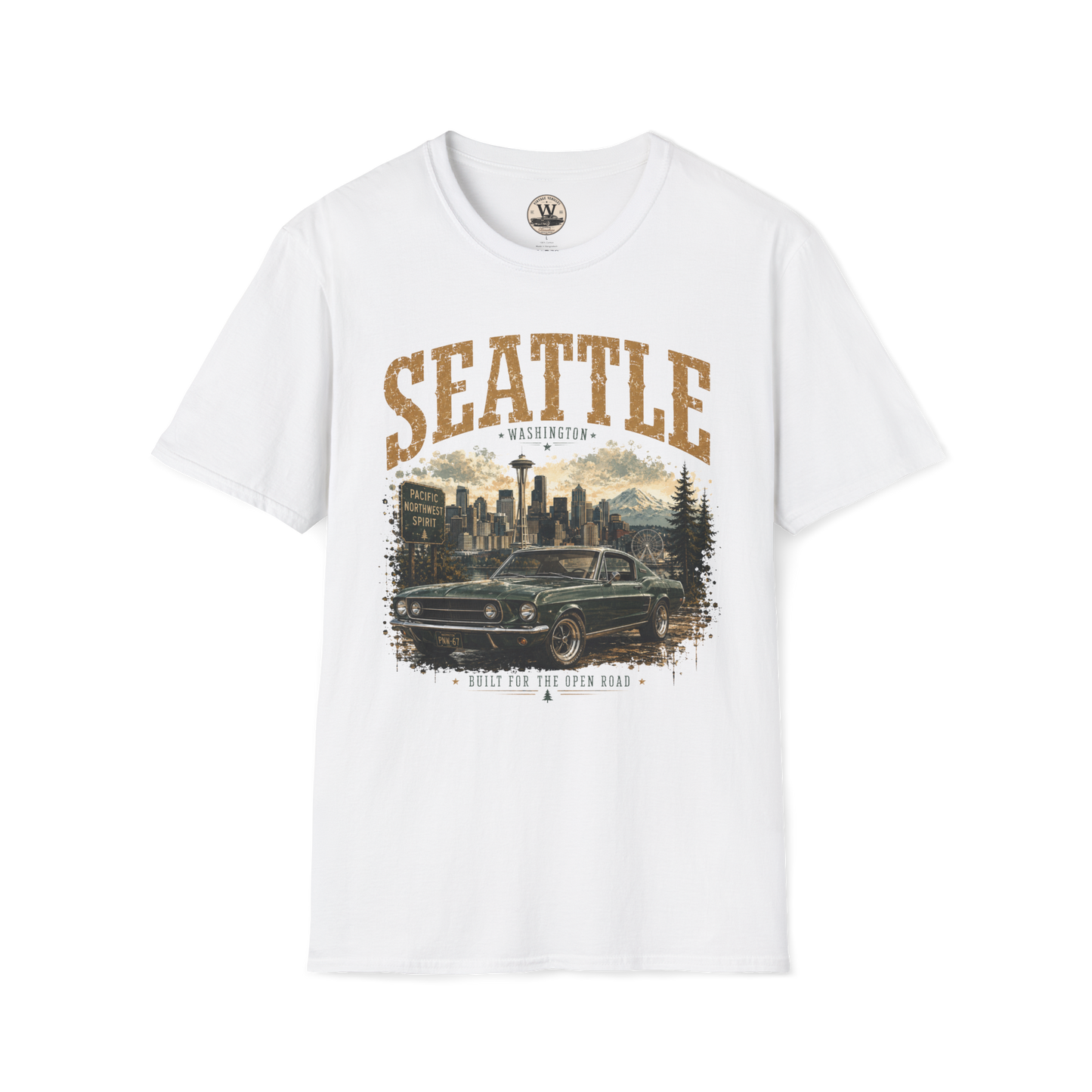 Seattle Vintage Car Tee