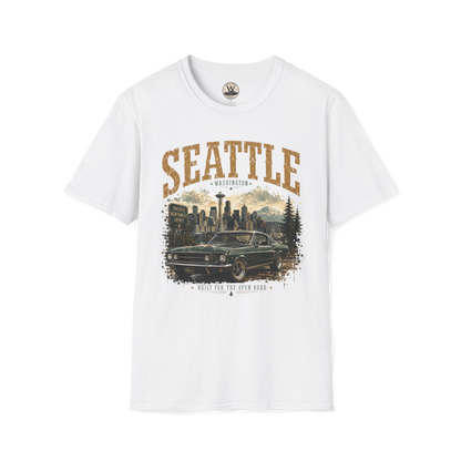 Seattle Vintage Car Tee
