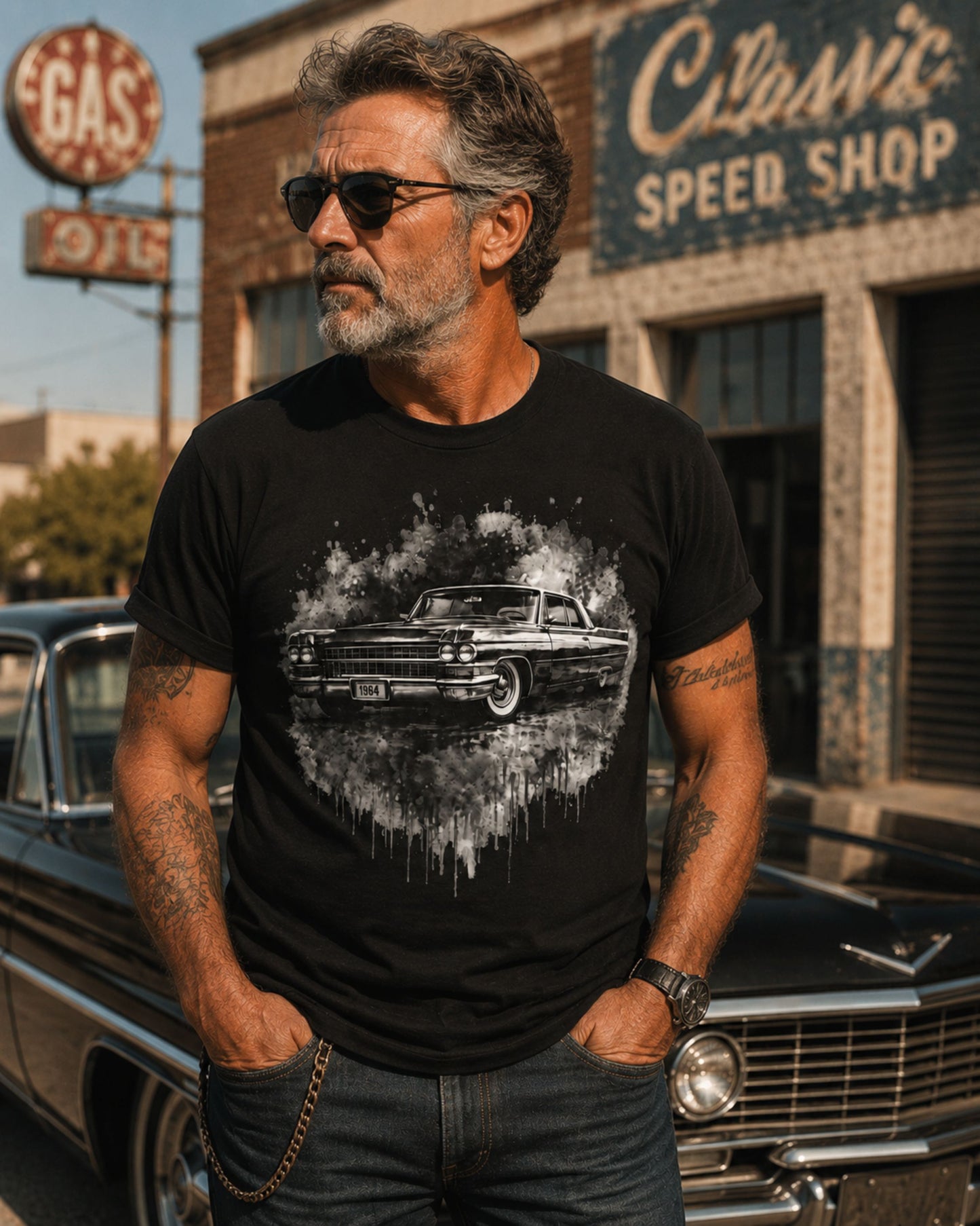 Ink & Iron – Old School Car Tee