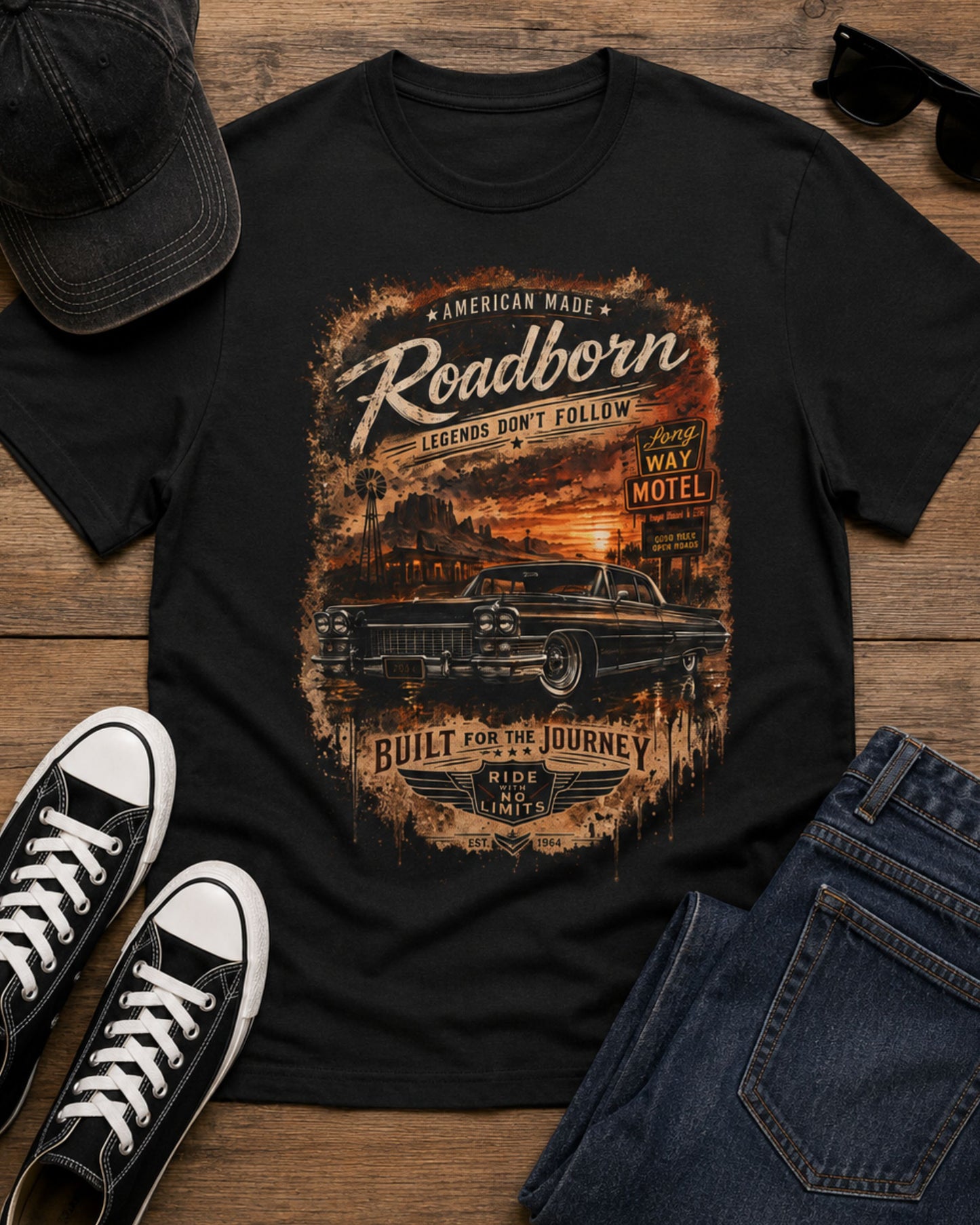 Roadborn – Oldschool Car Tee