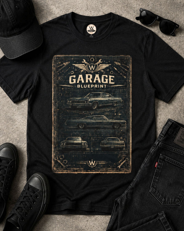 Garage Blueprint Tee