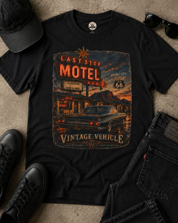 Last Stop Motel Tee