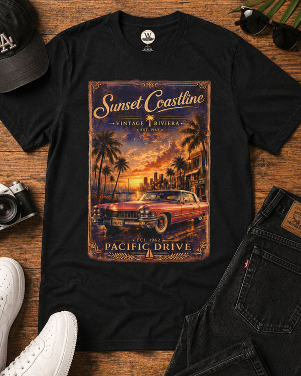 Sunset Coastline Tee