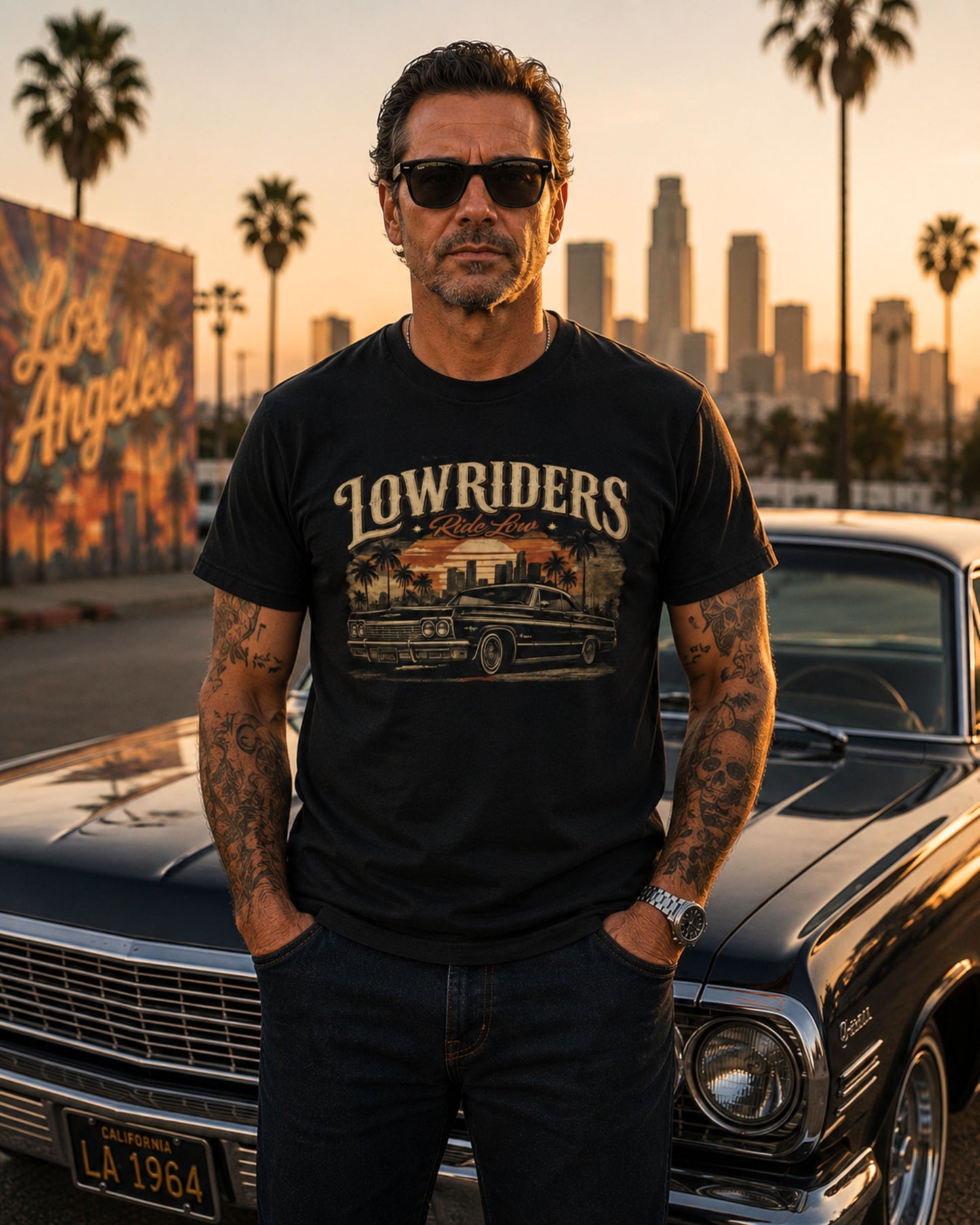 Lowriders Ride Low Tee