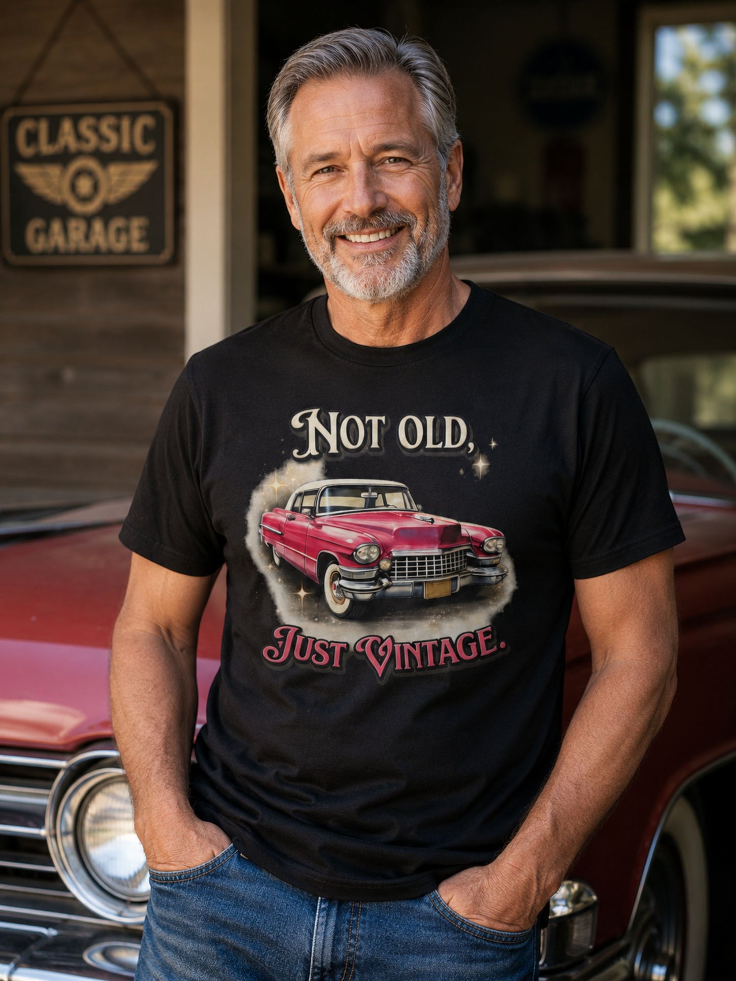 Not Old, Just Vintage – Classic Car Tee