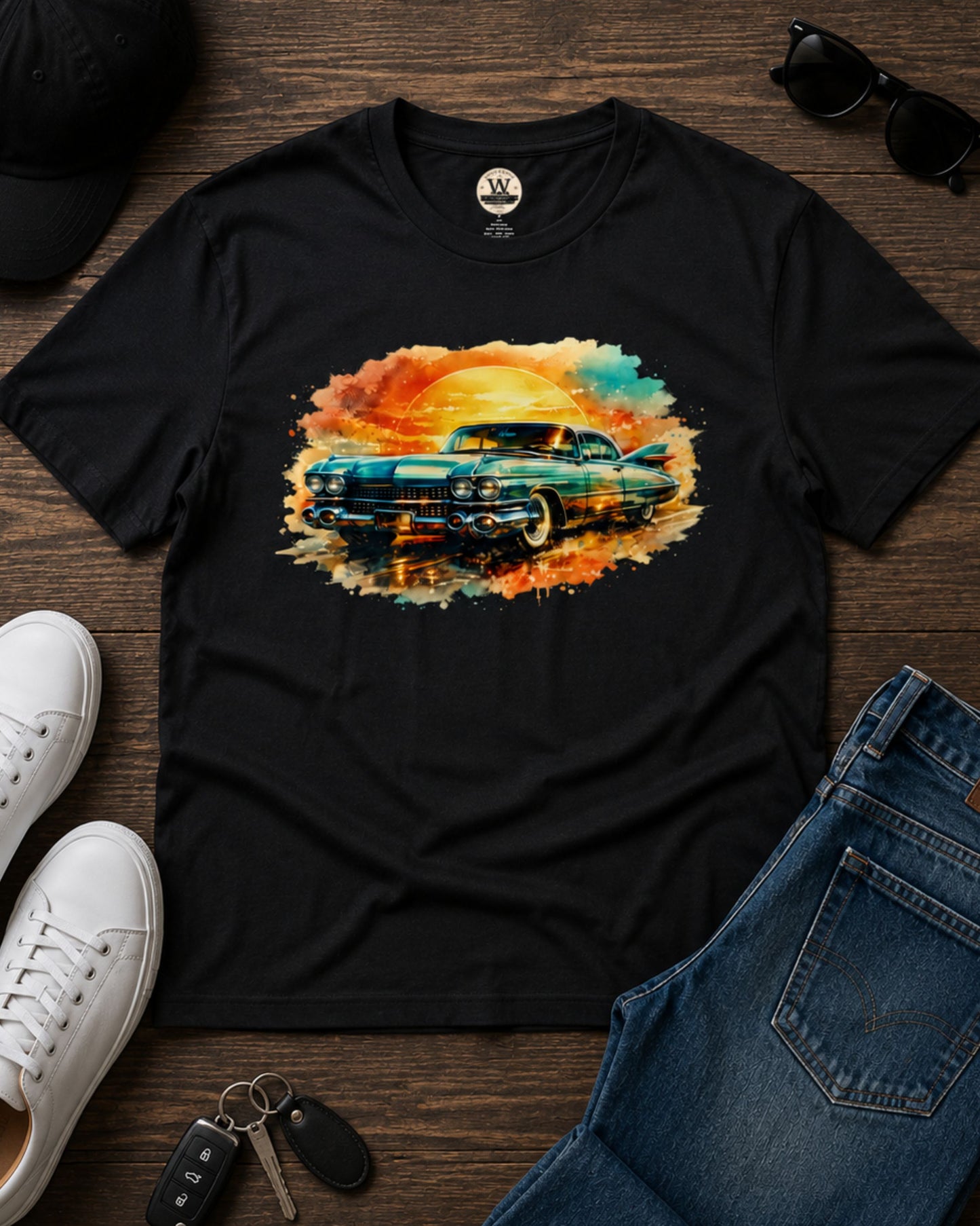 Golden Sunset Cruiser Tee