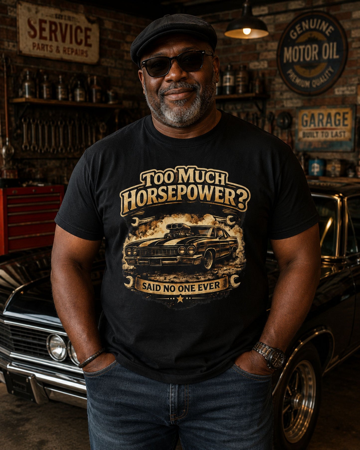Too Much Horsepower — Classic Car Tee