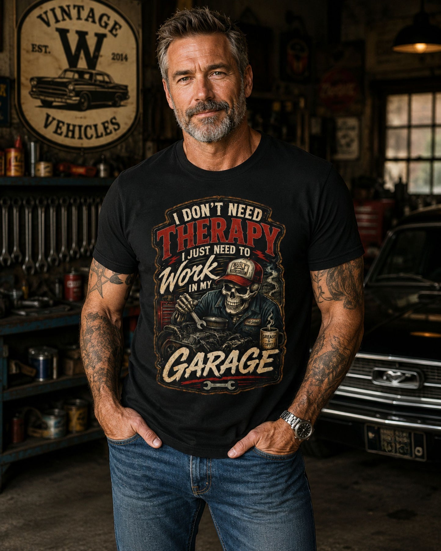 I Don't Need Therapy – Garage Mechanic Tee