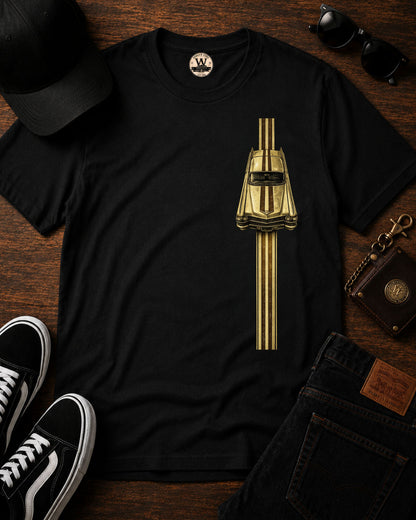 Gold Racer Stripe – Vintage Car Tee