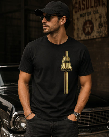 Gold Racer Stripe – Vintage Car Tee