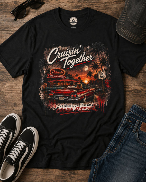 Cruisin' Together Red Convertible Tee